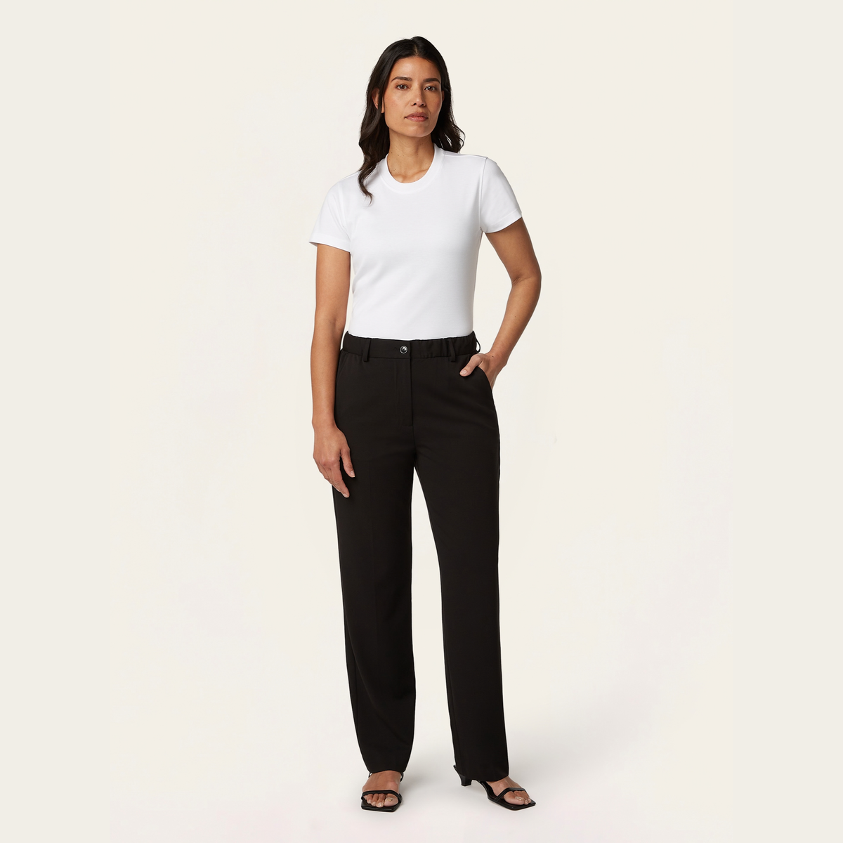 Straight Signature pants - Black