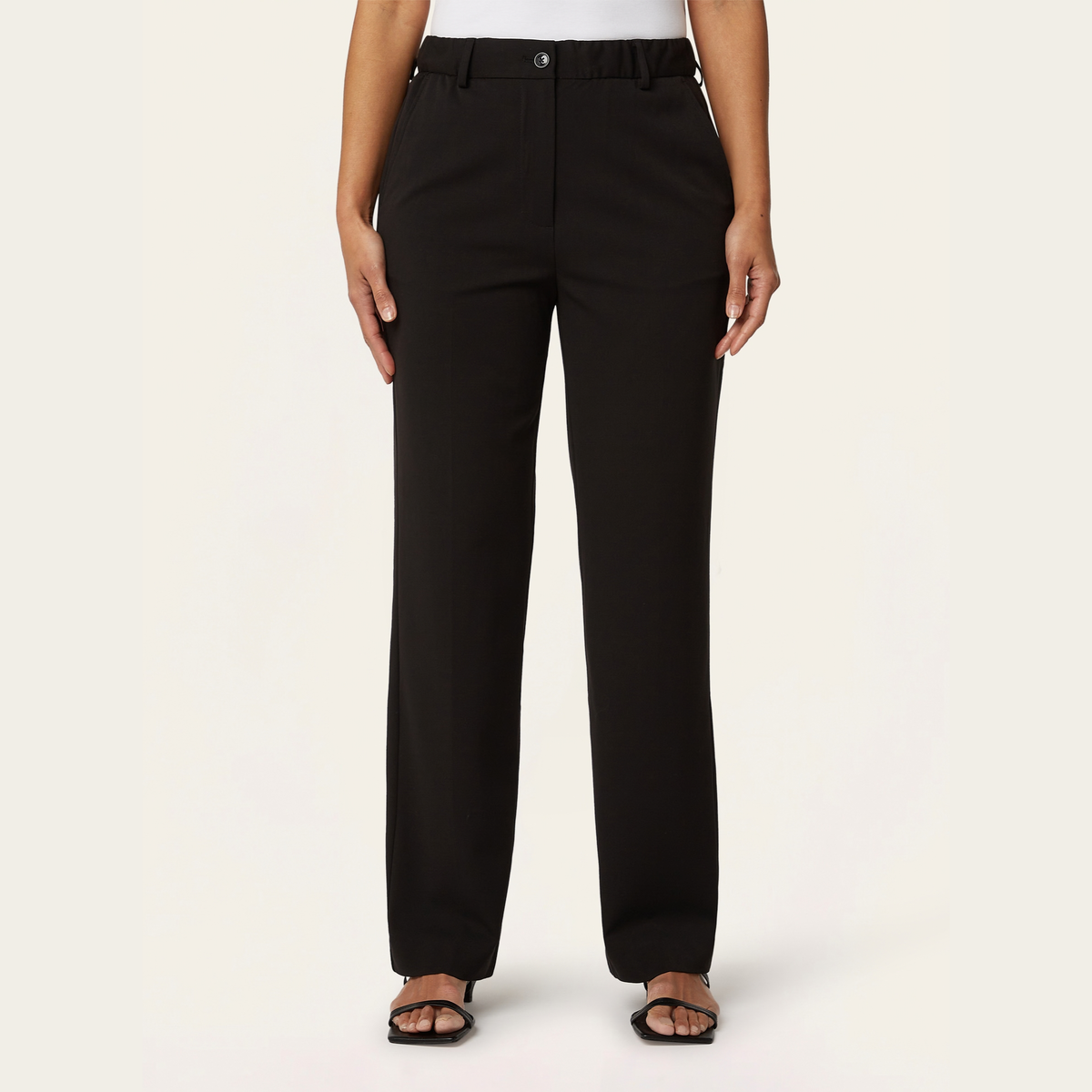 Straight Signature pants - Black