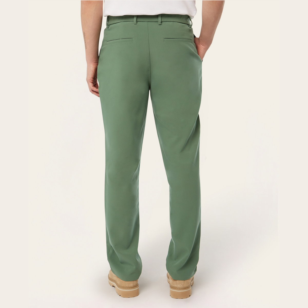 Straight Travel Pants Grass Green