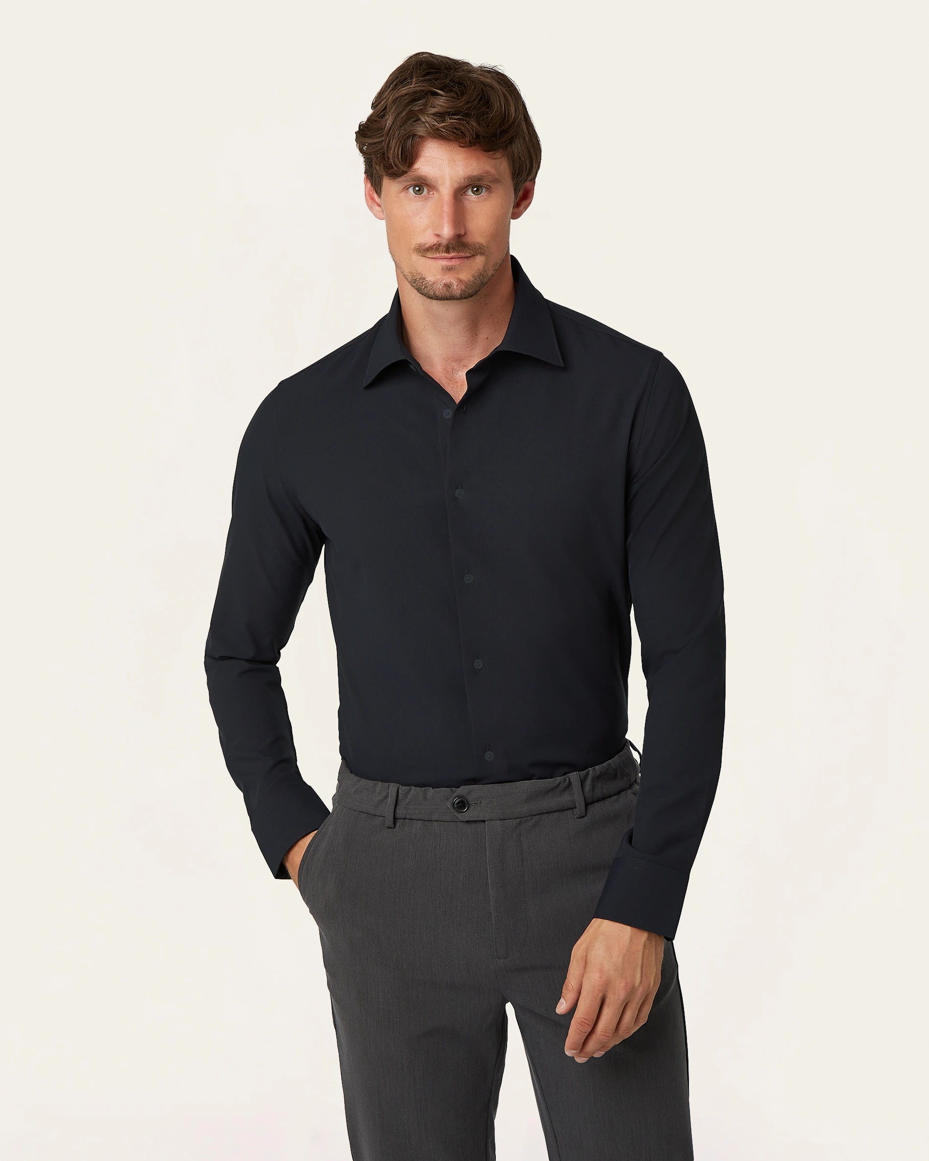 Classic Non-iron Shirt Navy