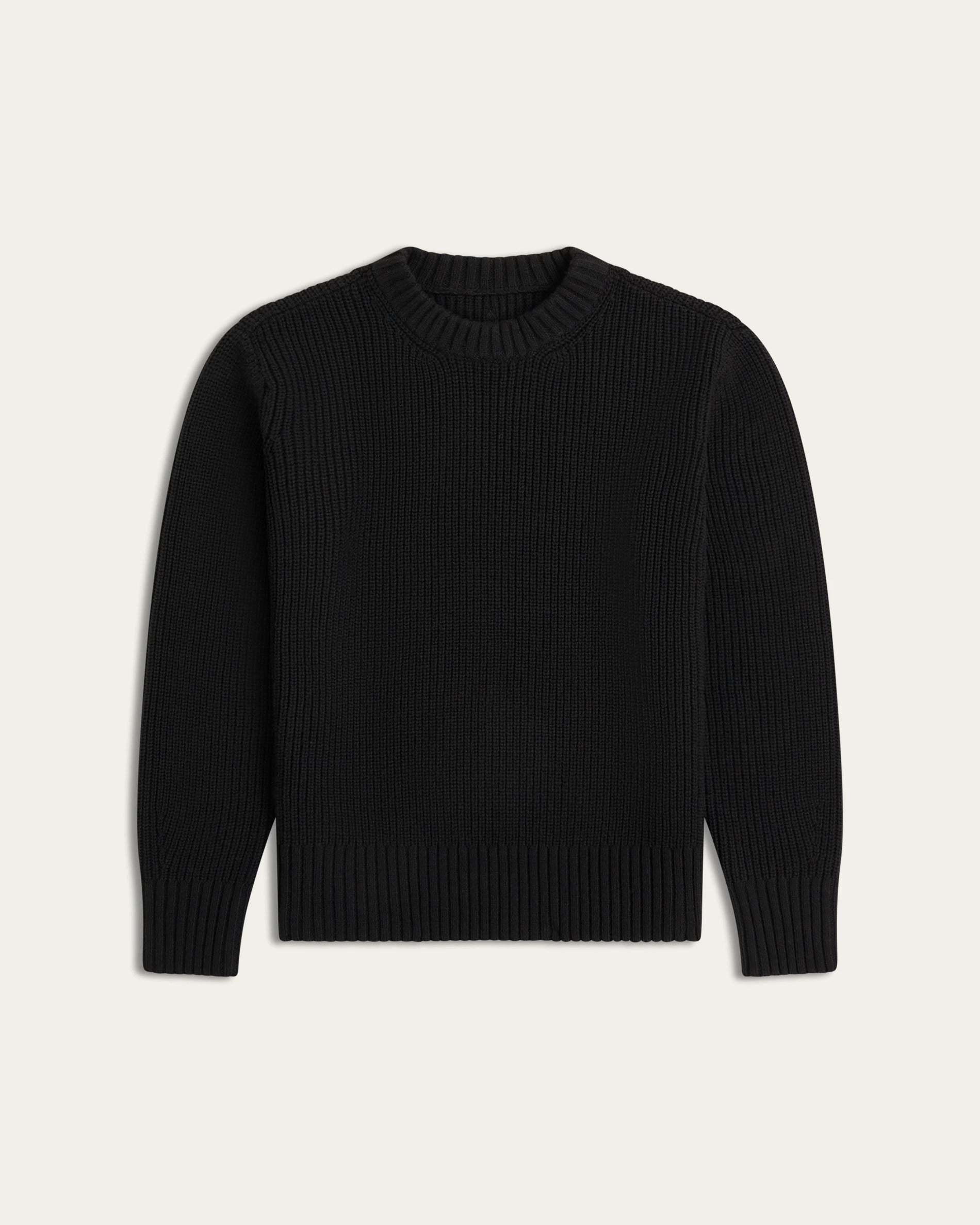 Heavy Seawool Crewneck - Black
