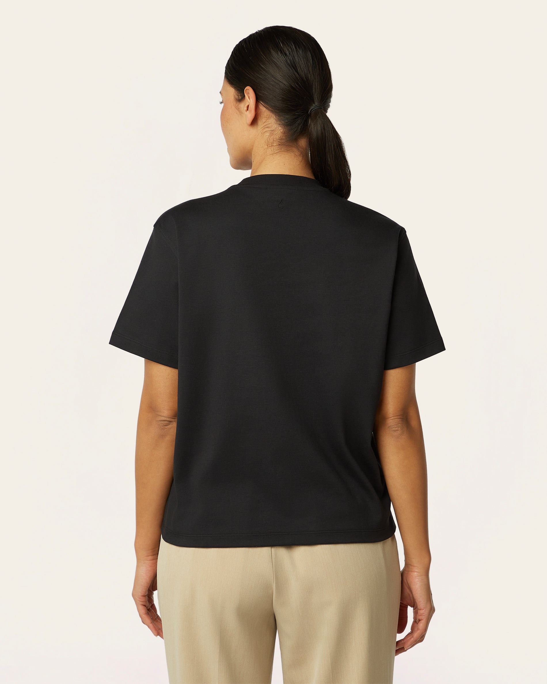Interlock Boxy T-shirt - Black