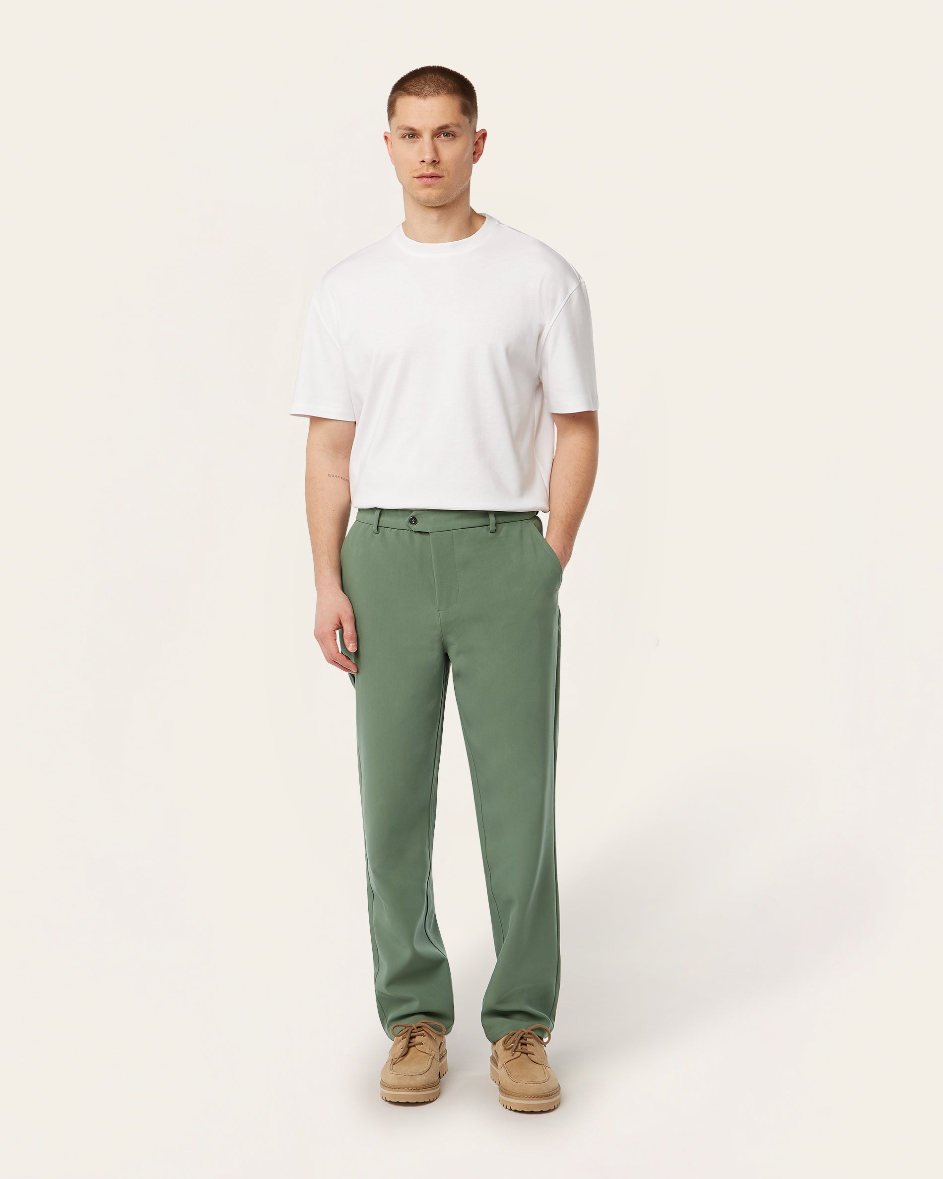 Straight pants Grass Green