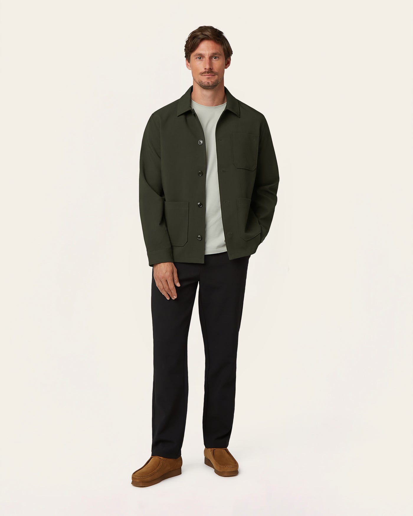 Shirt Jacket Dark Green