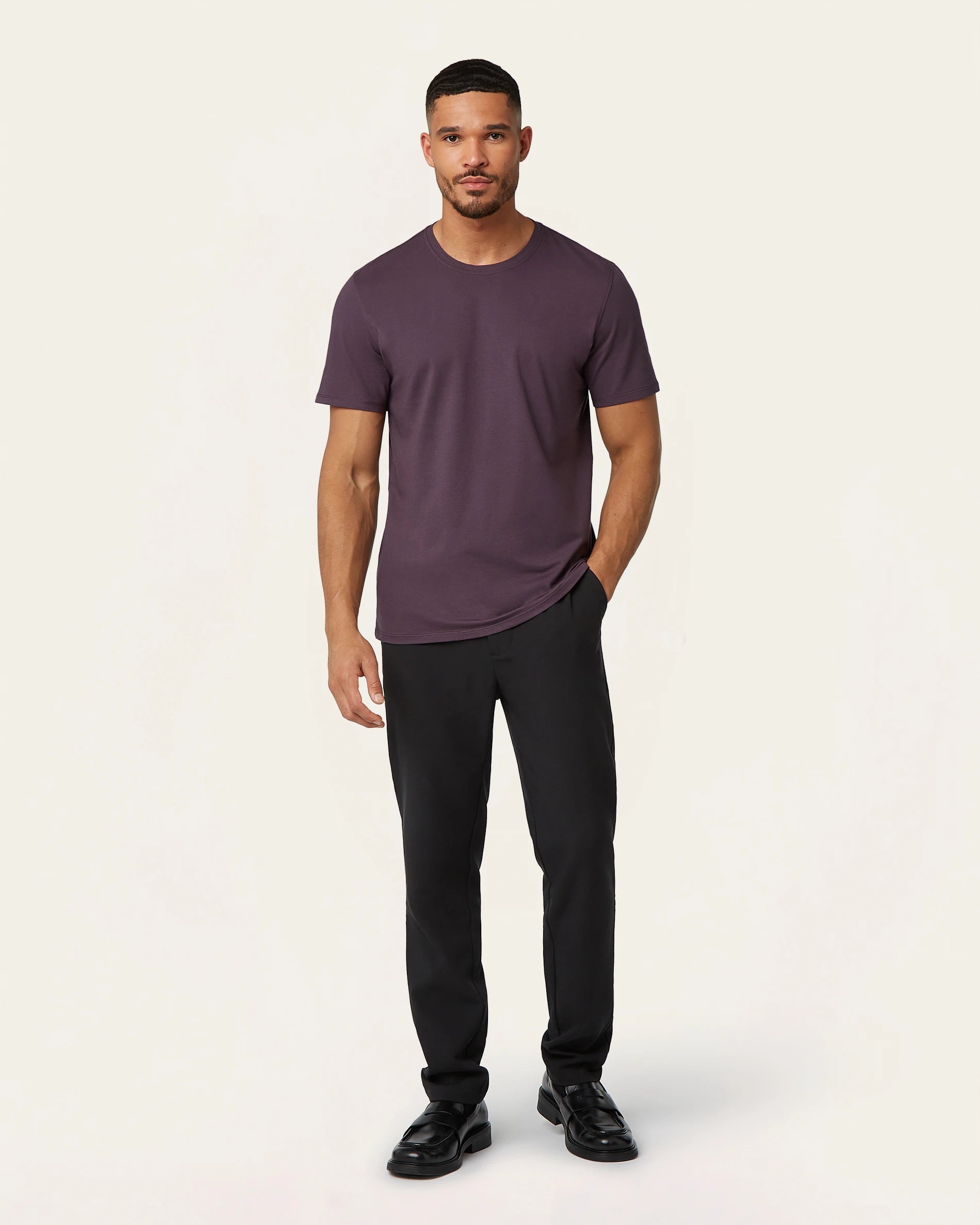 T-shirt Dark Plum