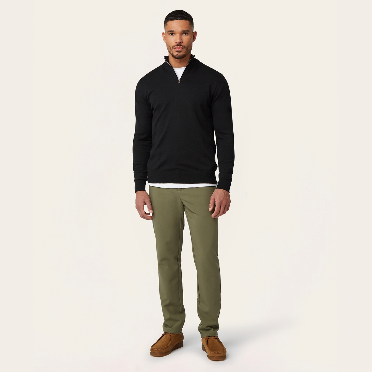 Seawool Half Zip Black