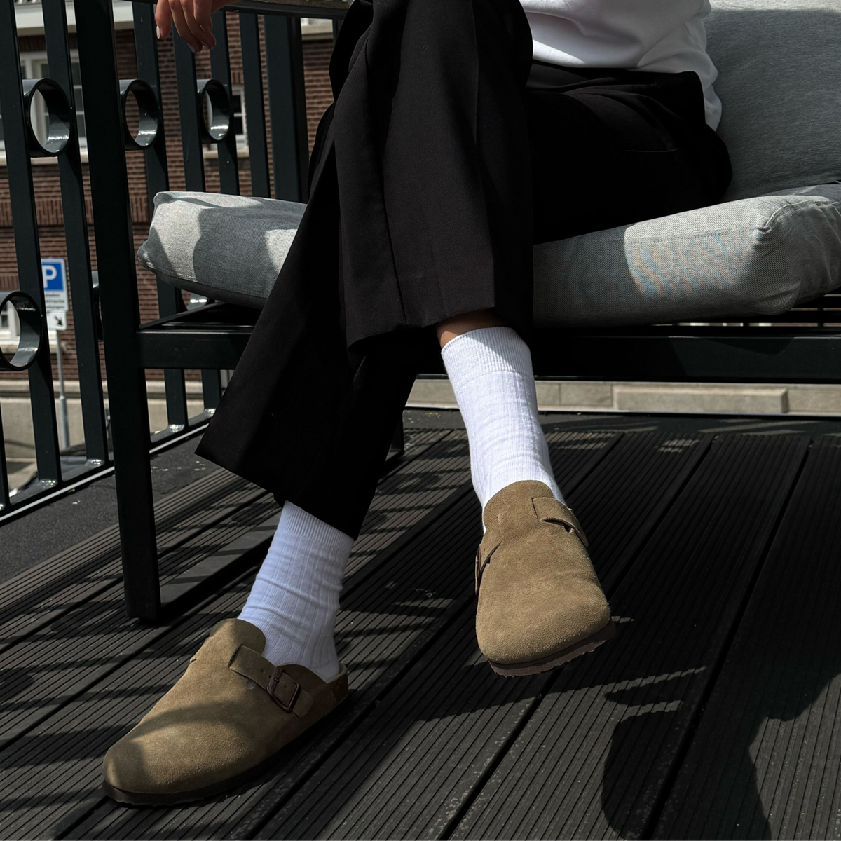 Anti-odour socks White