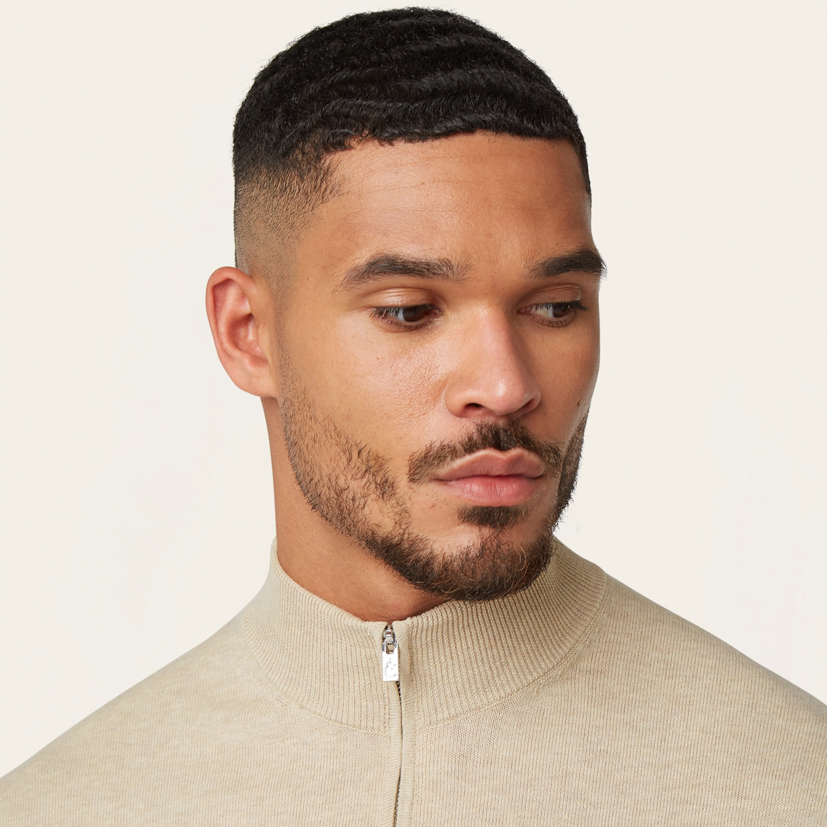 Seawool Half Zip Sand