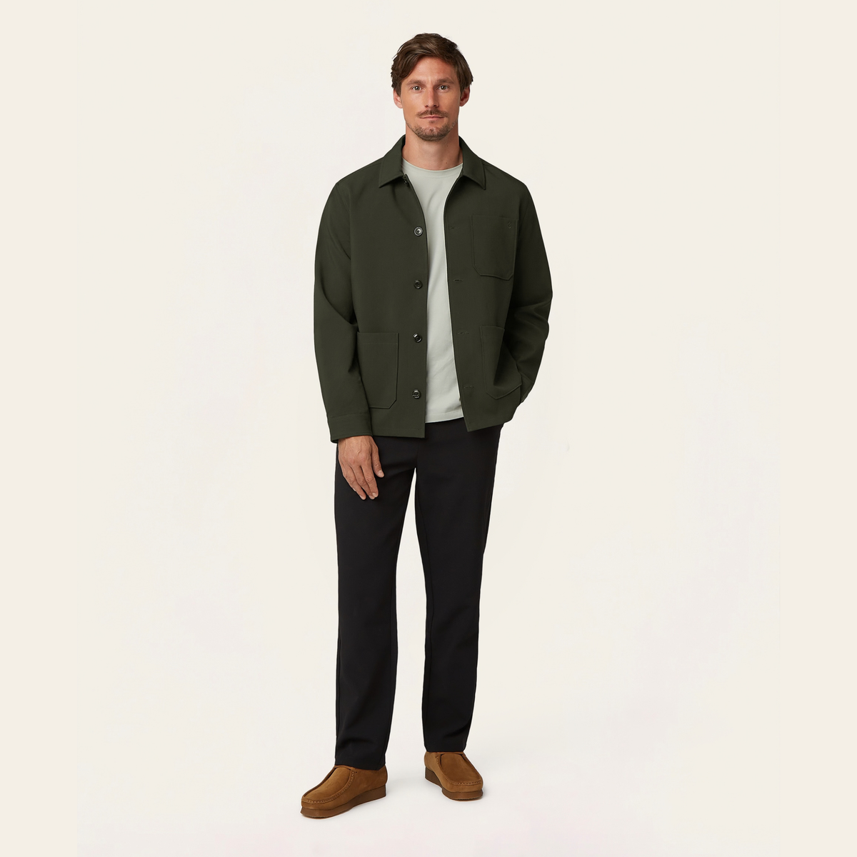 Shirt Jacket Dark Green