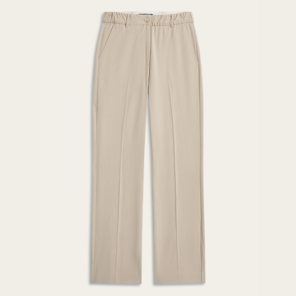 Straight Signature pants - Sand