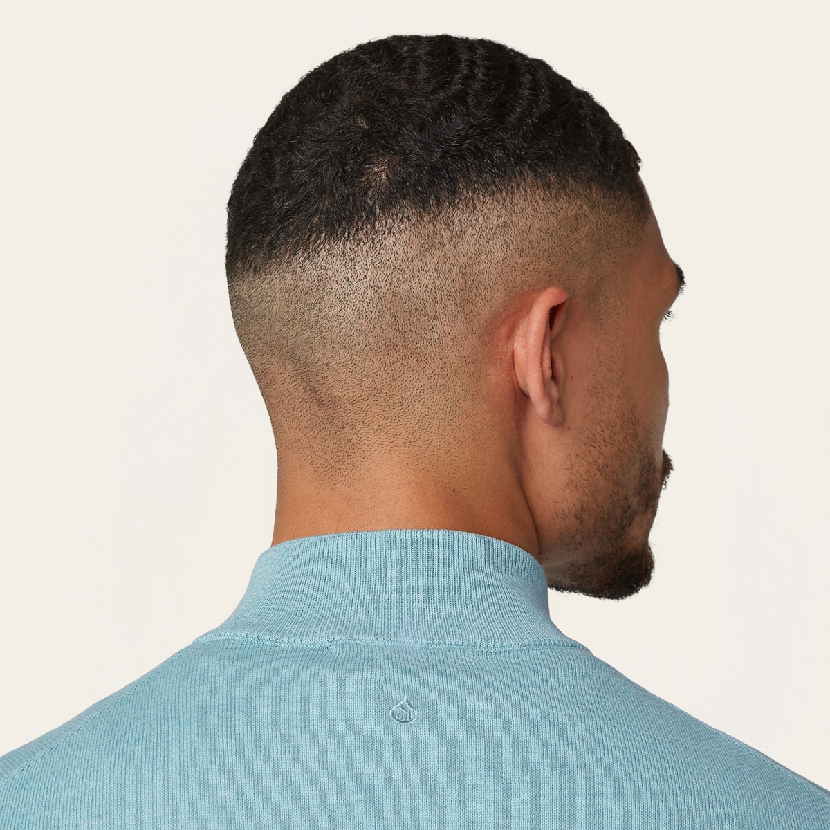 Seawool Half Zip Light Blue