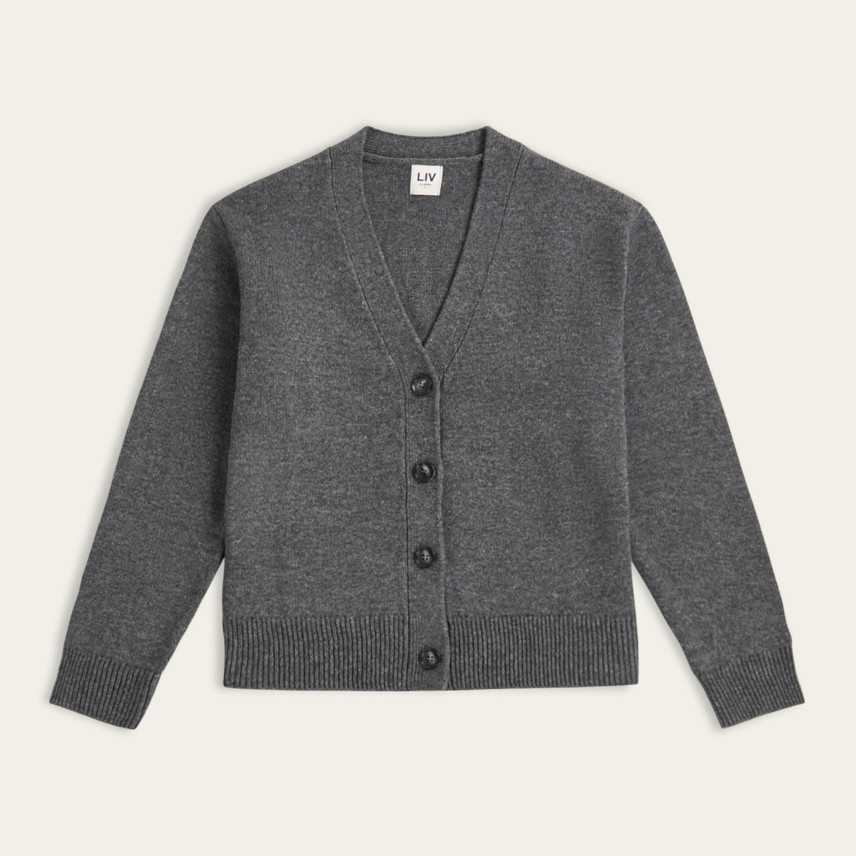Heavy Seawool Cardigan - Dark Grey