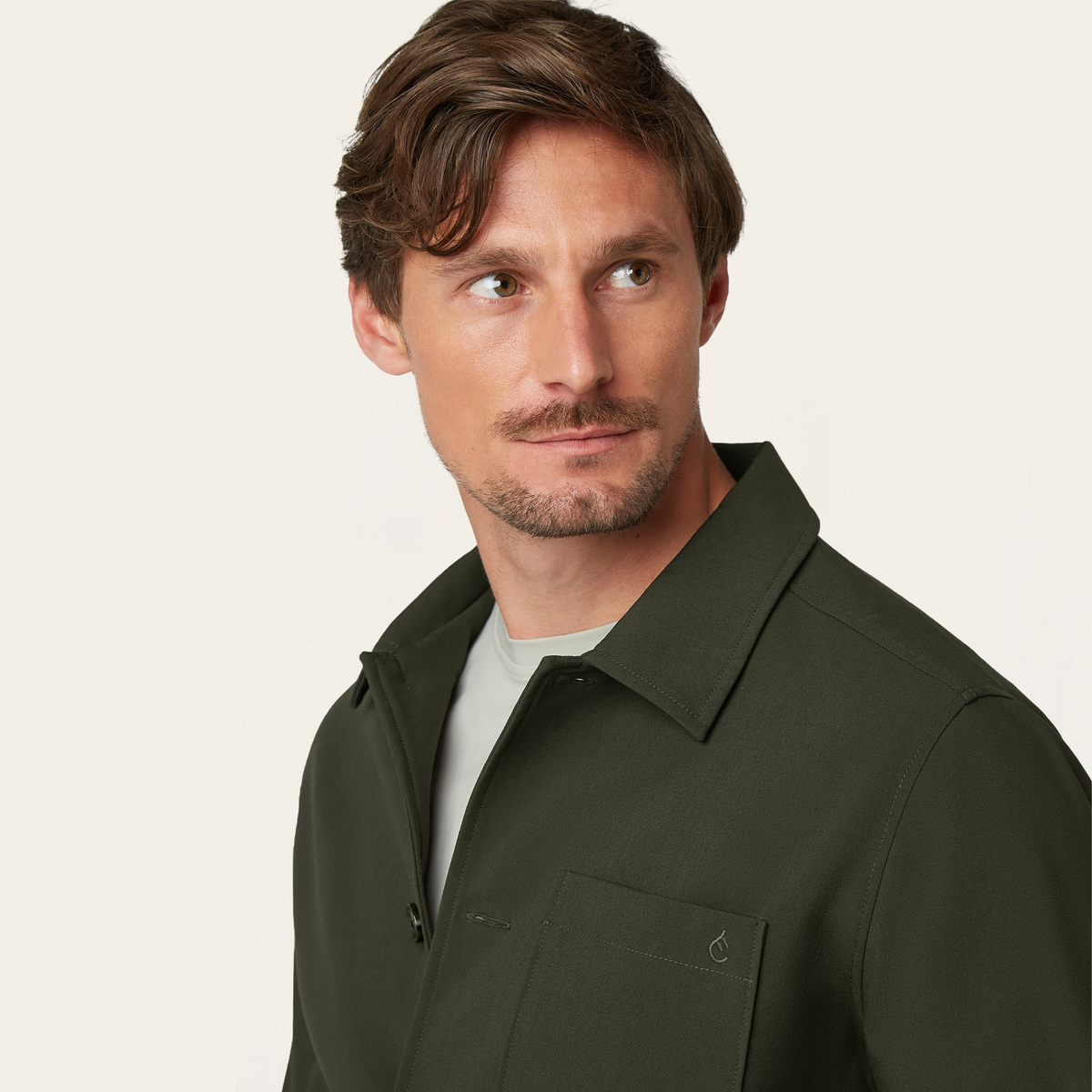 Shirt Jacket Dark Green