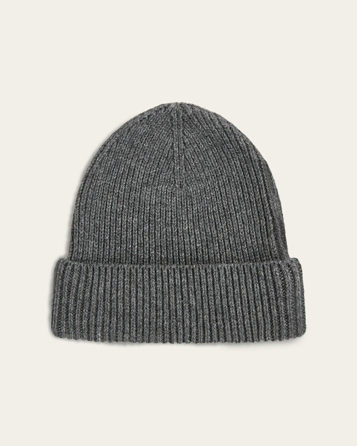 Heavy Seawool Beanie Dark Grey