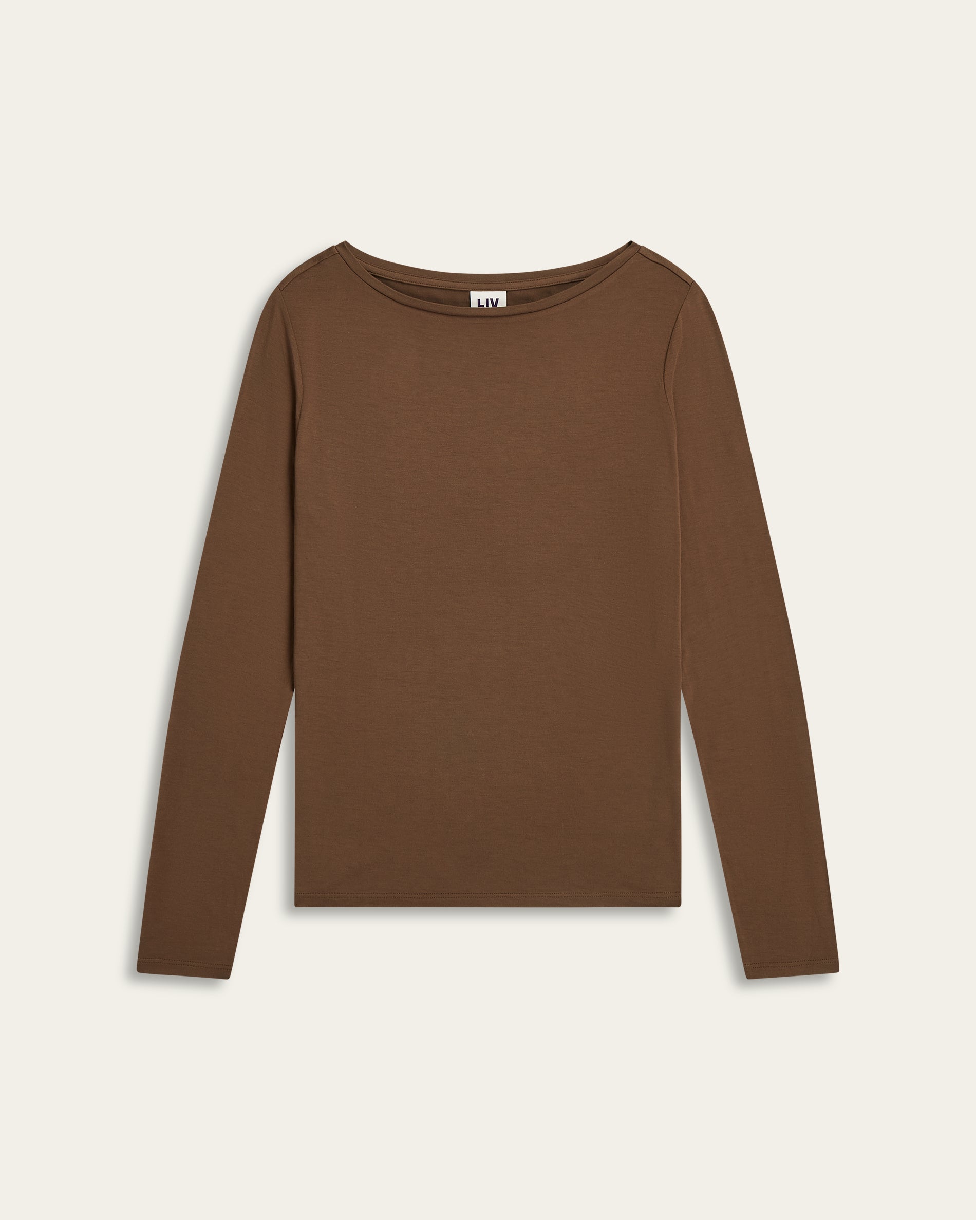 Boatneck Knit - Dark Brown