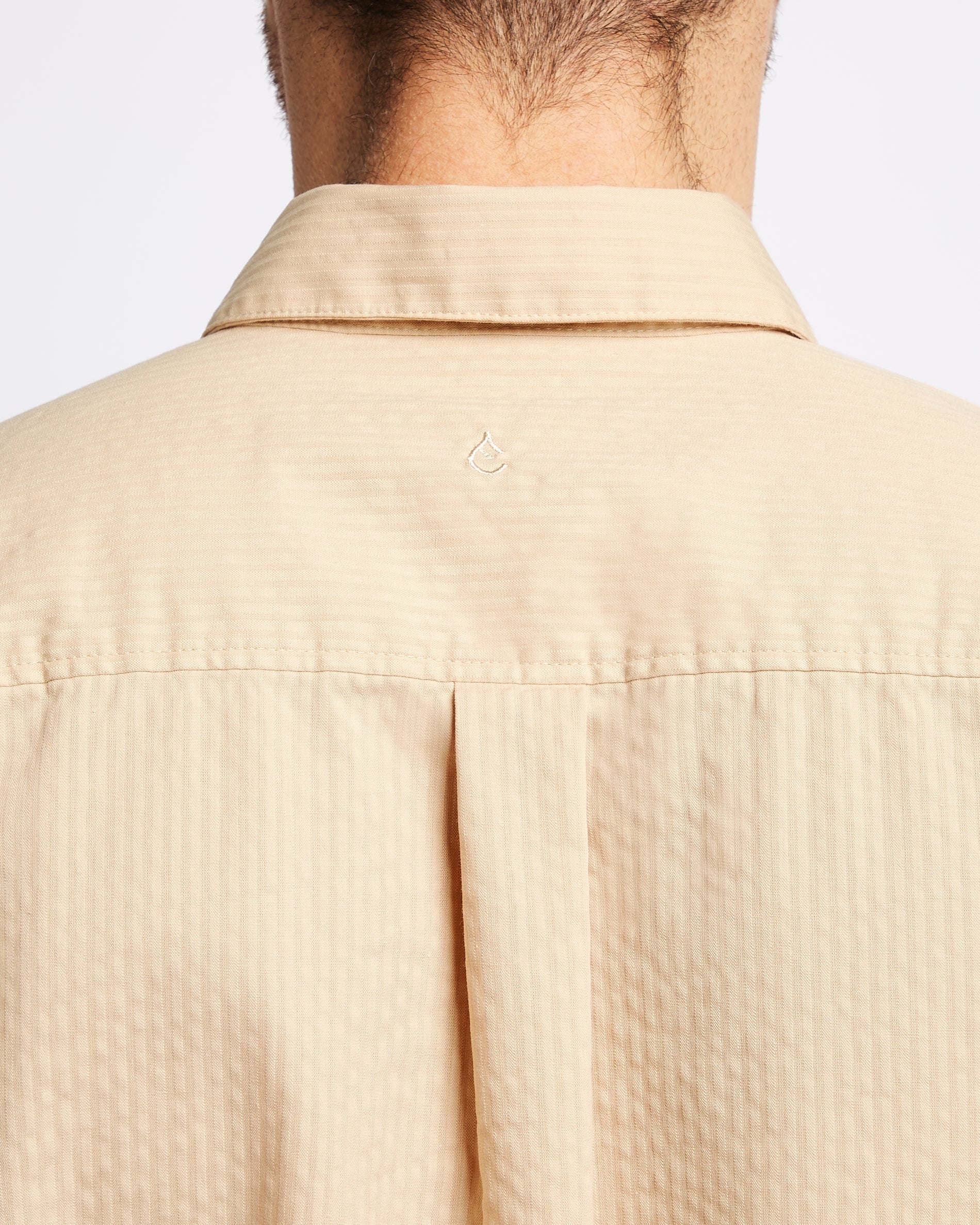 Seersucker shirt Sand