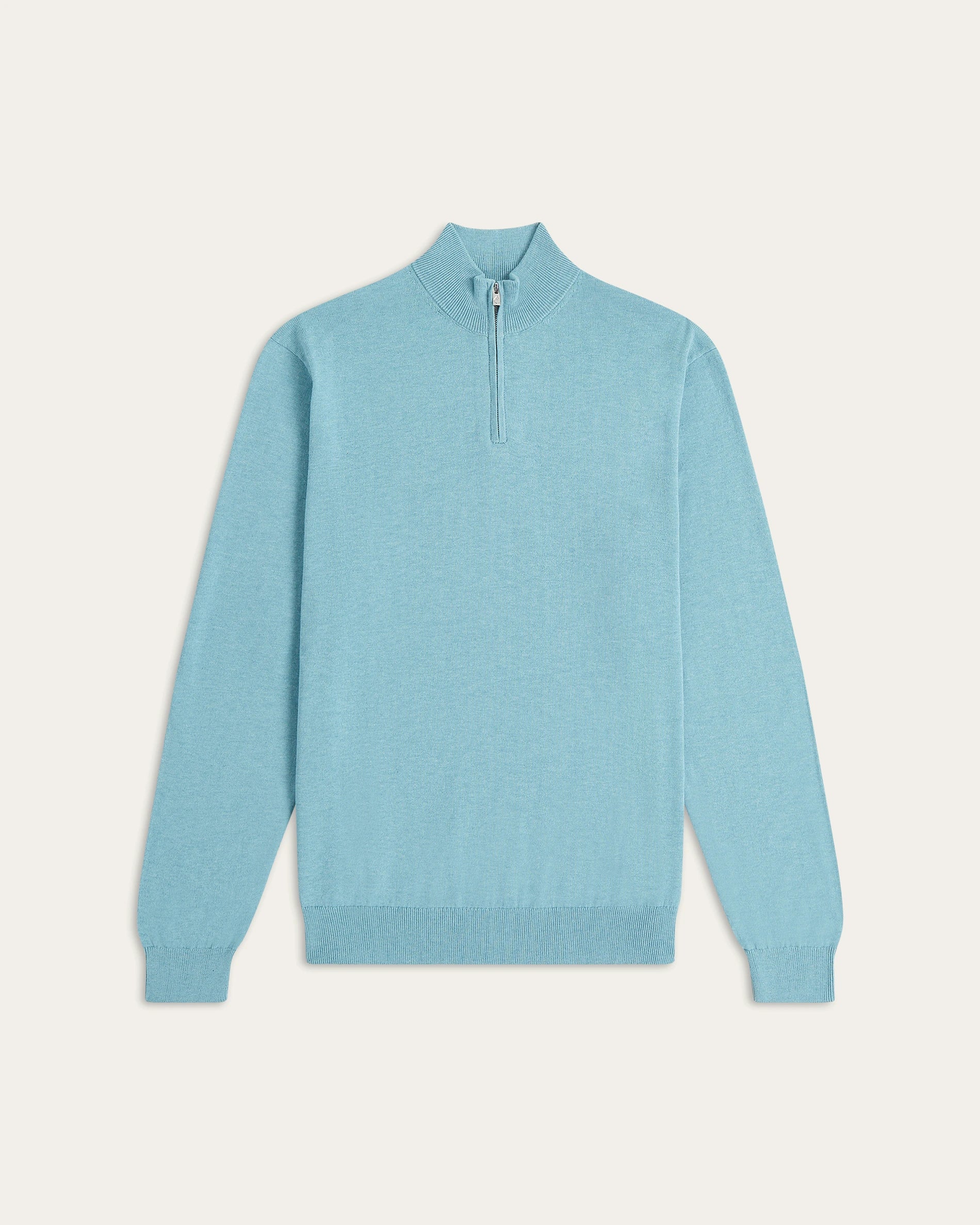 Seawool Half Zip Light Blue