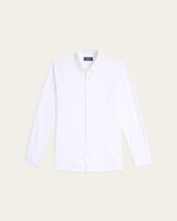 Knitted non-iron shirt white