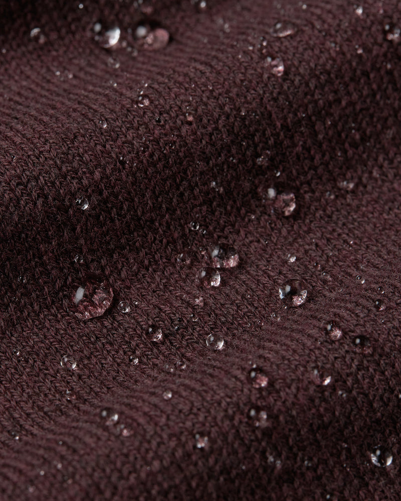 Seawool Half Zip Dark Burgundy