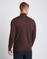 Seawool Half Zip Dark Burgundy