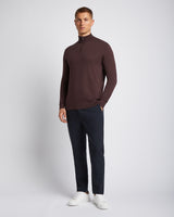 Seawool Half Zip Dark Burgundy