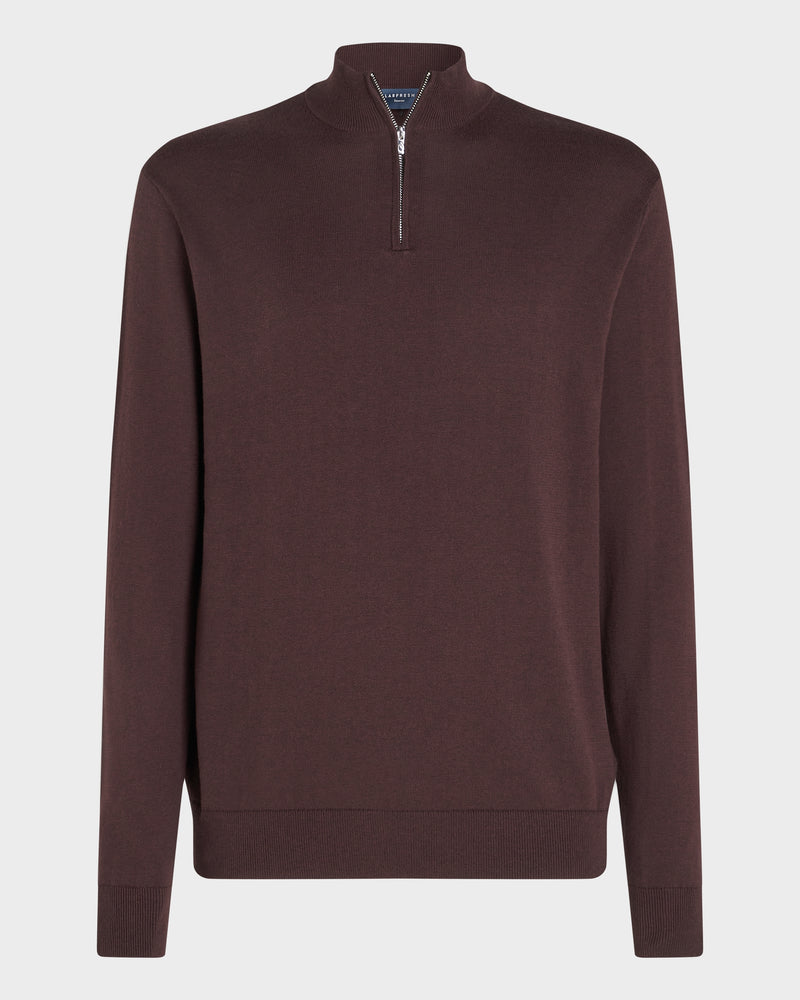 Seawool Half Zip Dark Burgundy