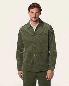 Cordruoy Shirt Jacket Dark Olive