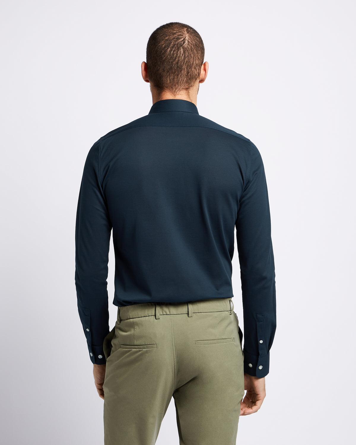 Knitted shirt navy