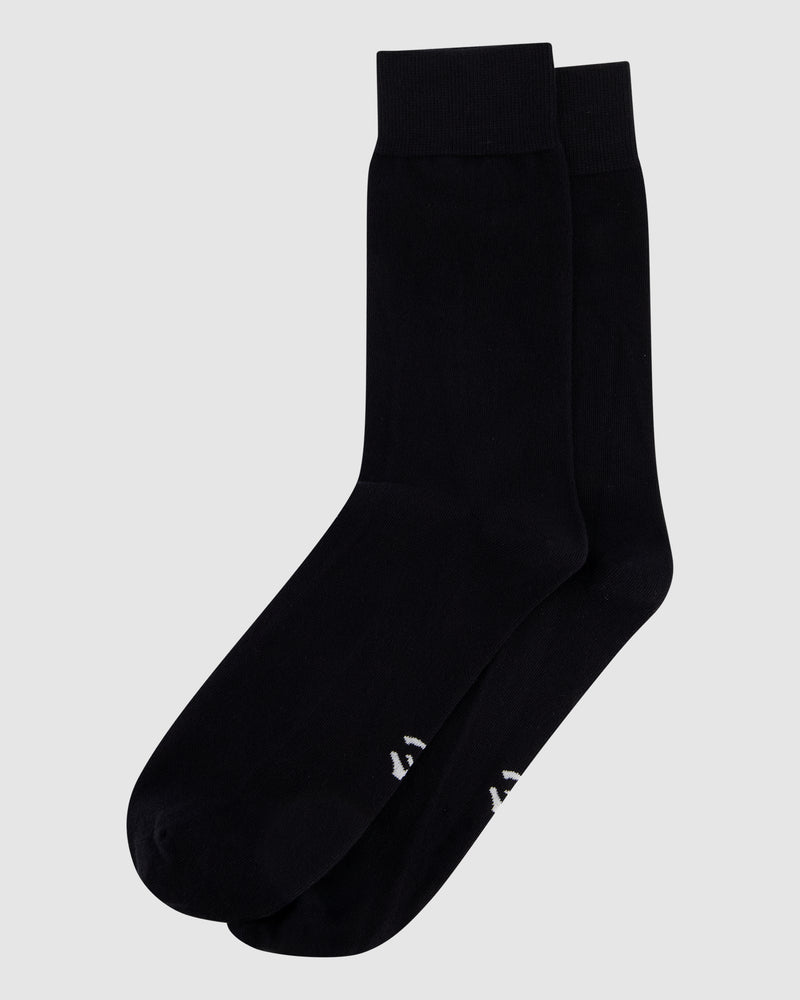 2-pack odour-free socks black