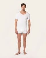 V-neck Sweat-proof undershirt white